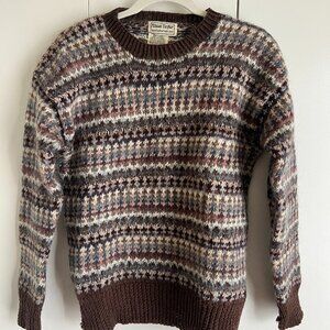 Vintage Alison Taylor Hand Knit Wool Sweater — Size M